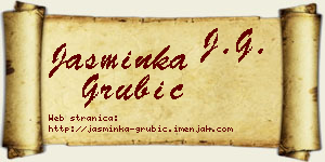 Jasminka Grubić vizit kartica